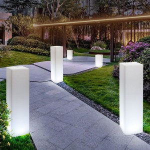 Extérieur imperméable Garden Light Festival Festival Party Mariage LED LED DÉCORATIVE PLAGE PLANDE COLOR COLOR Square Column Light