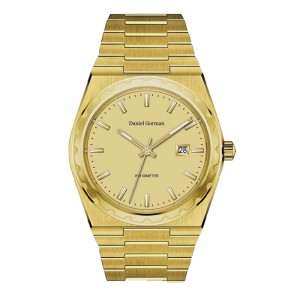 Montre des hommes en acier inoxydable en acier inoxydable Quartz Watch DG9001