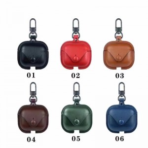 Convient pour Apple Airpods Pro 3 Case de protection, boîte de casque sans fil Bluetooth, boîtier de protection de la boîte de rangement, entièrement recouvert et résistant aux rayures, marron en cuir italien