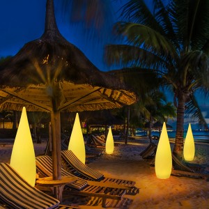 Patio de jardin Deckation Piscine Décoration LED moderne Éclairage de sol debout à distance RED RGB Couleur LED LED PLAGE PLAGE LATS EXTÉRIEURS PLATÉRA