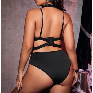 Anneau de harnais Linée Lingerie Lingerie Set Floral Lace Under Lace Bandage Lingerie