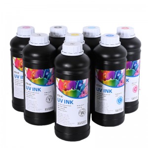 L\'encre souple dirigée par UV convient à la tête d\'impression Ricoh en métal imprimé, acrylique