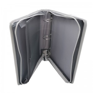 Binder à fermeture éclair de 13 pouces-3 anneaux liants à fermeture éclair pour l\'école, taille de lettrenylon 3 anneau de liant 2 pouces