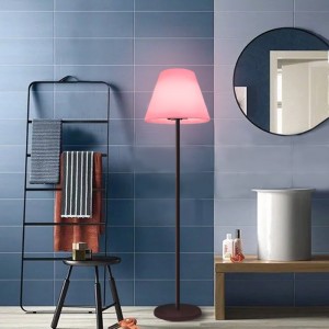 Outdoor/indoor Touch Control RGB LED Plancher lampadaire, lampes debout européen modernes lampadaire de décoration intérieure pour le salon, chambre, hôtel, jardin, bureau (11 * 60,2 pouces)