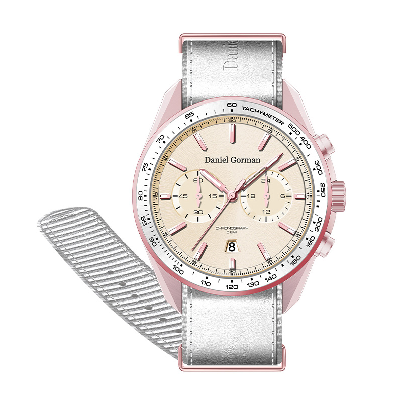 2022 Daniel Gormandg9005 Luxury Men Regardez le logo personnalisé Automatique Wristwatch en acier inoxydable double tourbillon mécanique