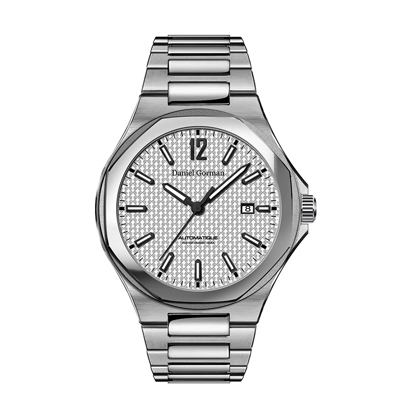Daniel Gorman DG9007 Logo personnalisé du Luxury Men Logo 316 Montre à bracelet en acier inoxydable montre en acier inoxydable