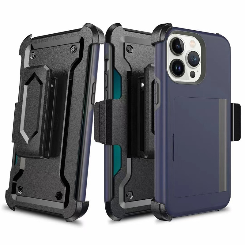 Convient pour le boîtier d'Apple iPhone13Pro Mobile Phone, avec une conception de cartes intégrée Case de téléphone mobile et support de téléphone mobile