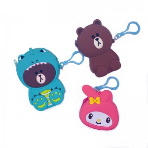 Sacs d\'émail en silicone mignons et petits cartons pour enfants