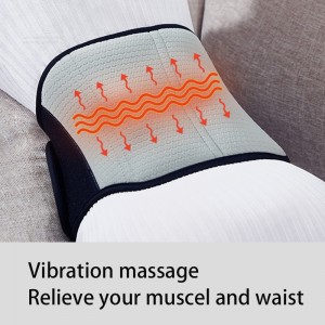 Enroulement de la taille chauffée avec massage, masseur de taille de vibration chauffant