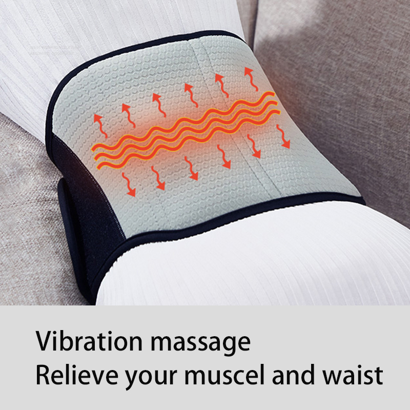Enroulement de la taille chauffée avec massage, masseur de taille de vibration chauffant
