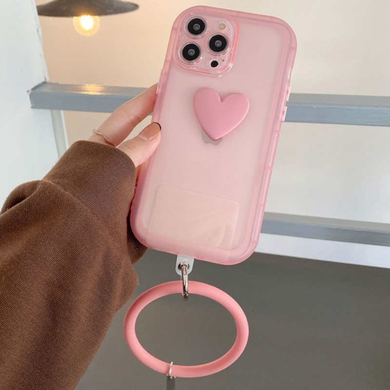 Convient pour Apple iPhone13Pro Mobile Phone Case, Silicone Mobile Phone Case, Bracelet Love Soft Case