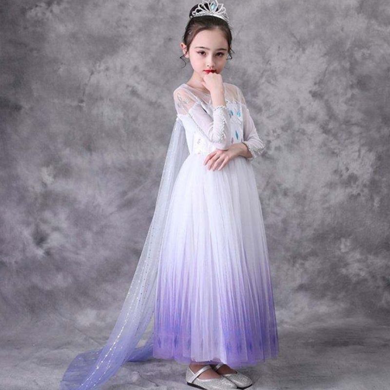 Cos110 filles robes princesse cosplay elsa robe halloween vêtements fantaisie tv&film costume kids