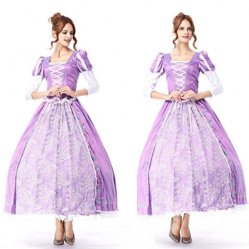 Rôle alloween Cosplay Classic princesseneige blanc beauté aurore costume femme princesse robe szac-007