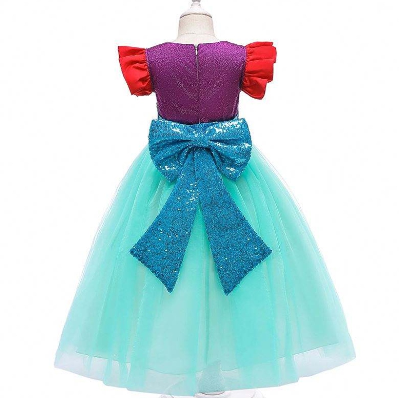 Baige kids sirène ariel princesse fille robe halloween performance cosplay costume mry002