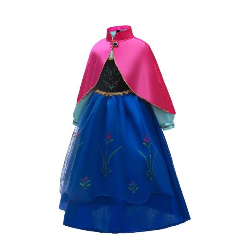 Baige Anna Elsa Cosplay Dress Fairy Tale Halloween Robes Princess Anna Party Performance Tenue