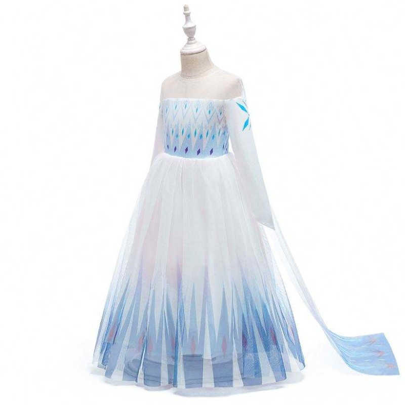 Baige Nouveau design Girls Anna White Dress Cosplay Party Dress Up Princess Elsa Movie Enfants Vêtements