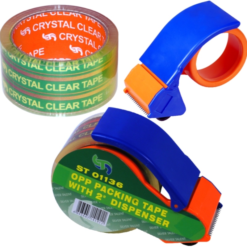 Super/crystal Clear Adhesive Packing Ruban avec distributeur