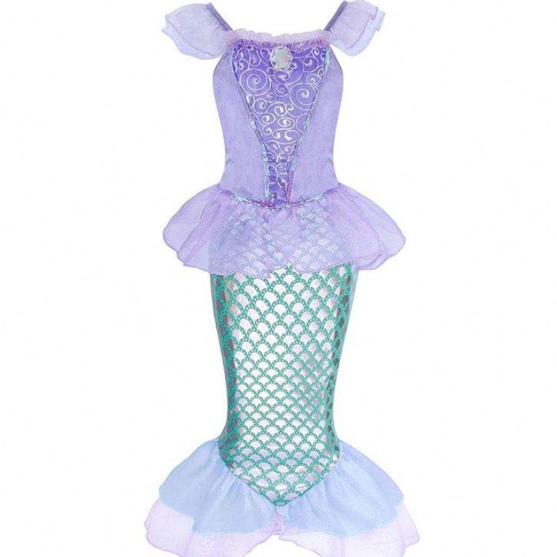 Girls Little Mermaid Halloween Princess Costume Childre