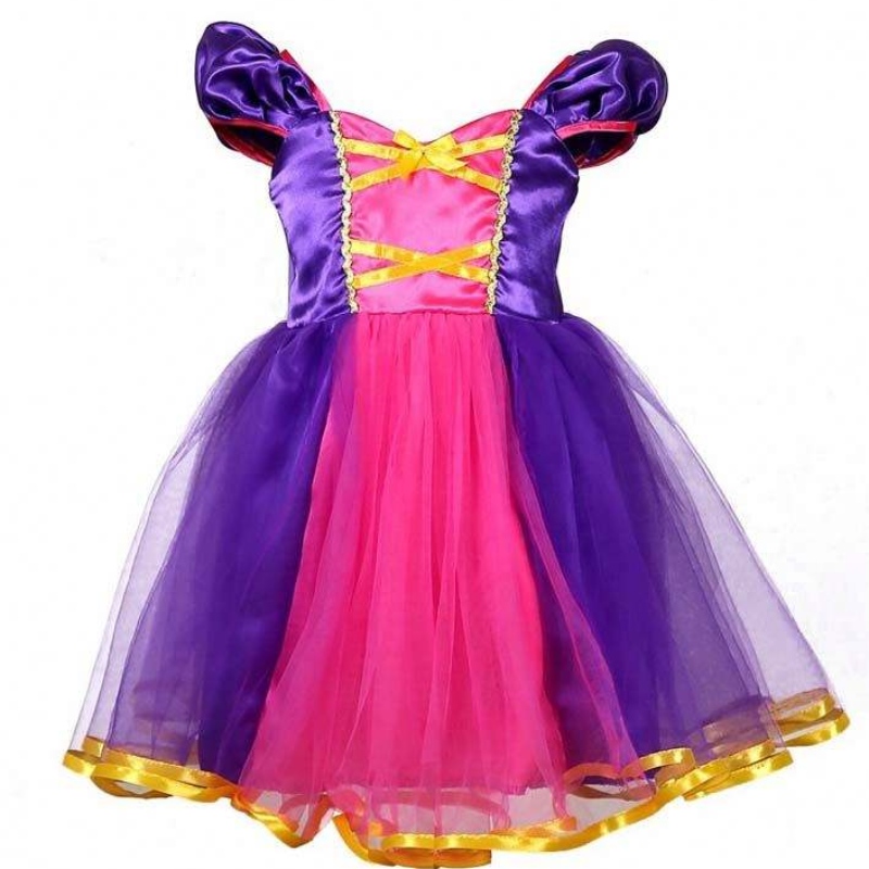Baby Costume Fête Dress Up Princess Rapunzel Baby Girl Party Robes Princess Birthday DGHC-031