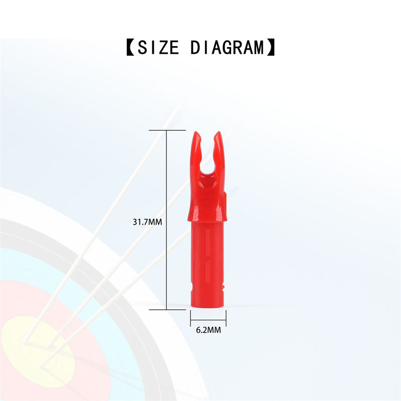 Elongarrow 140001 INSERT ID6.2 mm Arbre de flèche en fibre de carbone Nock