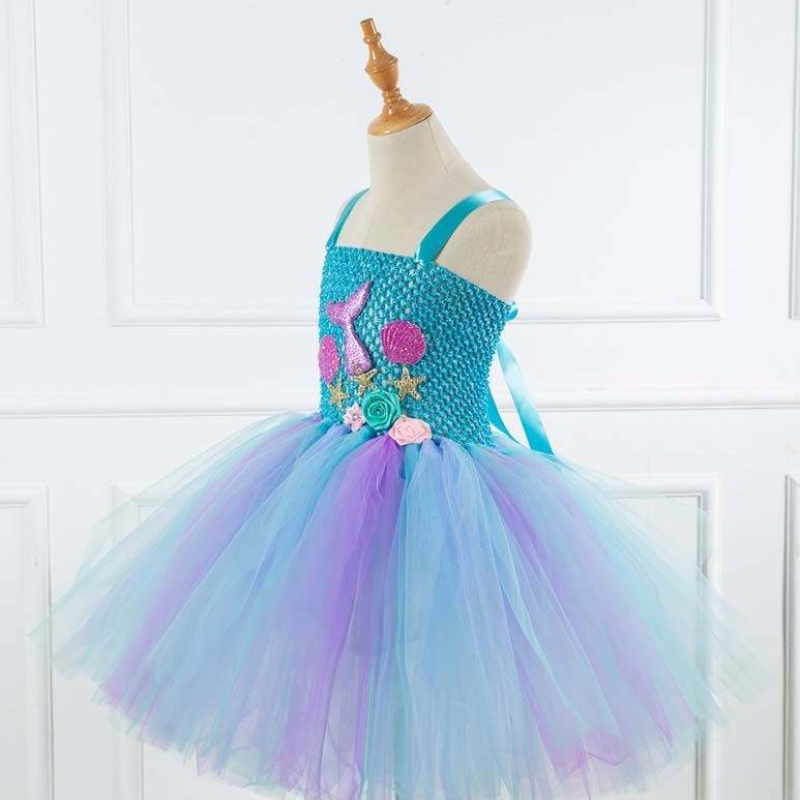 2022 Best Sell Kids Halloween Cosplay Costume Vêtements Tutu Little Mermaid Costume HCMM-017