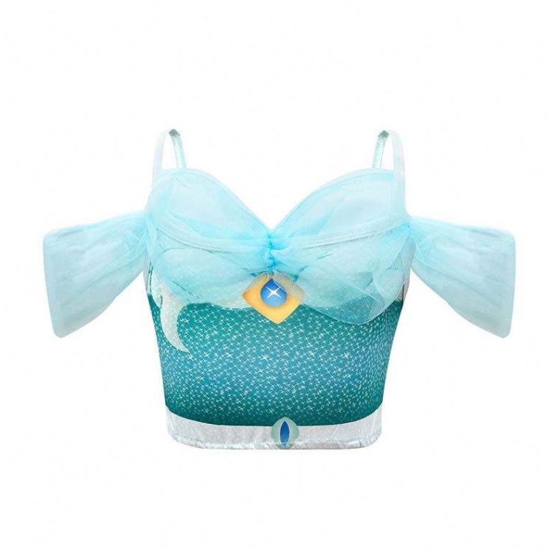 Novedadess 2022 Halloween Cosplay Arabian Princess Aladdin et Jasmine Costume avec bijoux de bande HCAL-005
