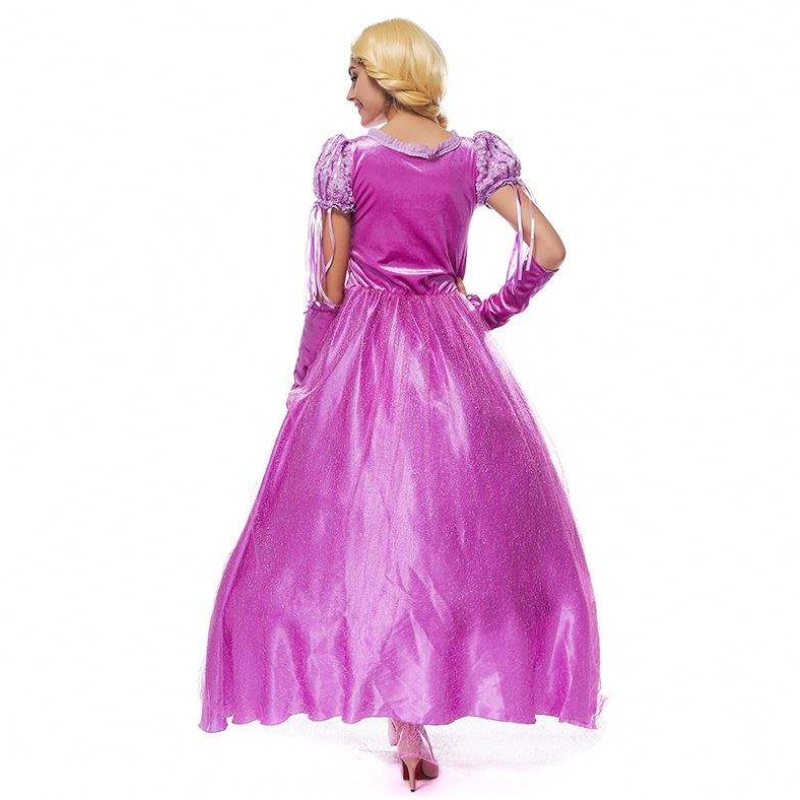 2022 Costume de cosplay Halloween Femmes Rapunzel Princesse adulte Sofia Costume HCRS-013