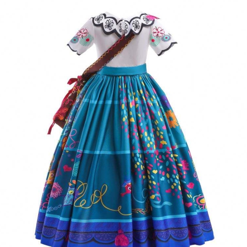 Baige Encanto Mirabel Cosplay Costume tv&Movie Kids Fancy Carnival Pâques princesse robe MFMW002