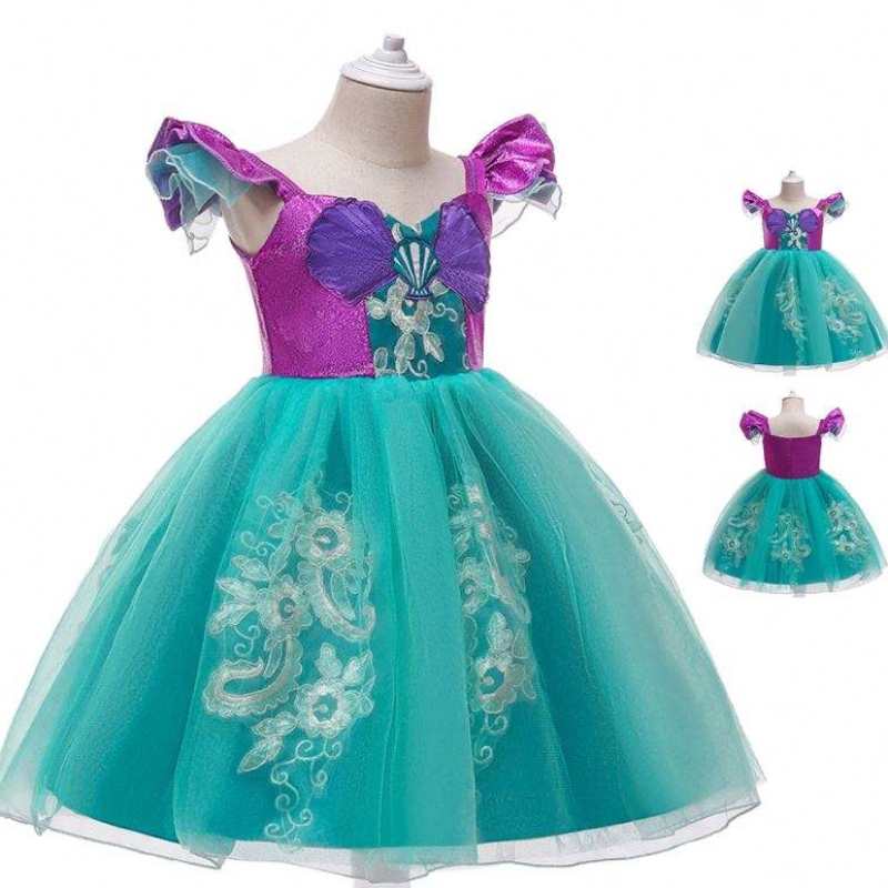 Children Christmas Princess Party Robes Cosplay Costume sirène pour les enfants