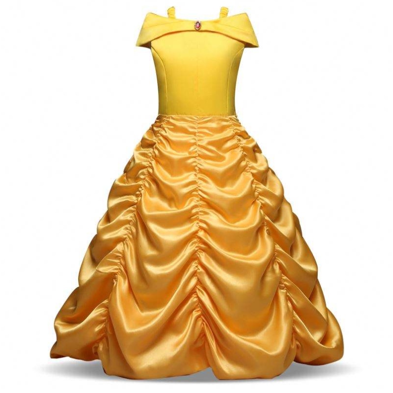 Baige Nouvelle arrivée Bella Princess Girl Robe Enfants Costumes Garments SMR012