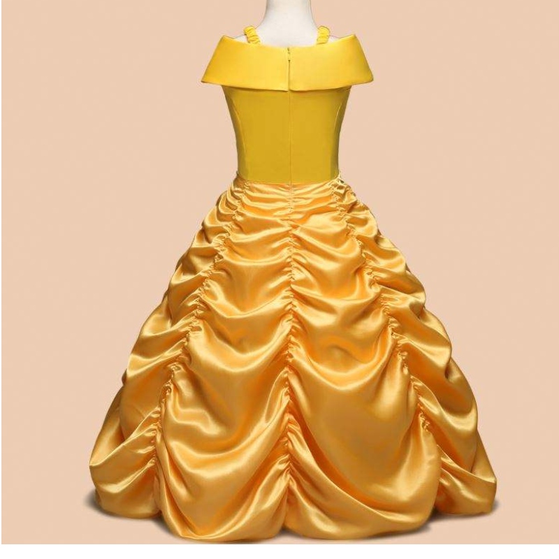 Baige Nouvelle arrivée Bella Princess Girl Robe Enfants Costumes Garments SMR012