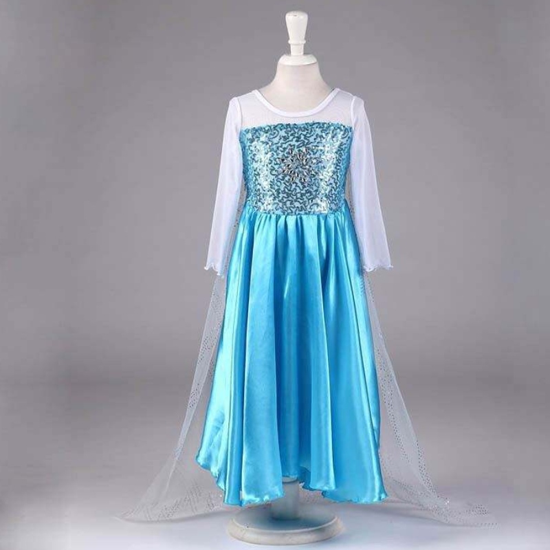 Baige New Snow Robes Girls Robes Accessoires Cosplay Costume Elsa Robe Princess Party Robe