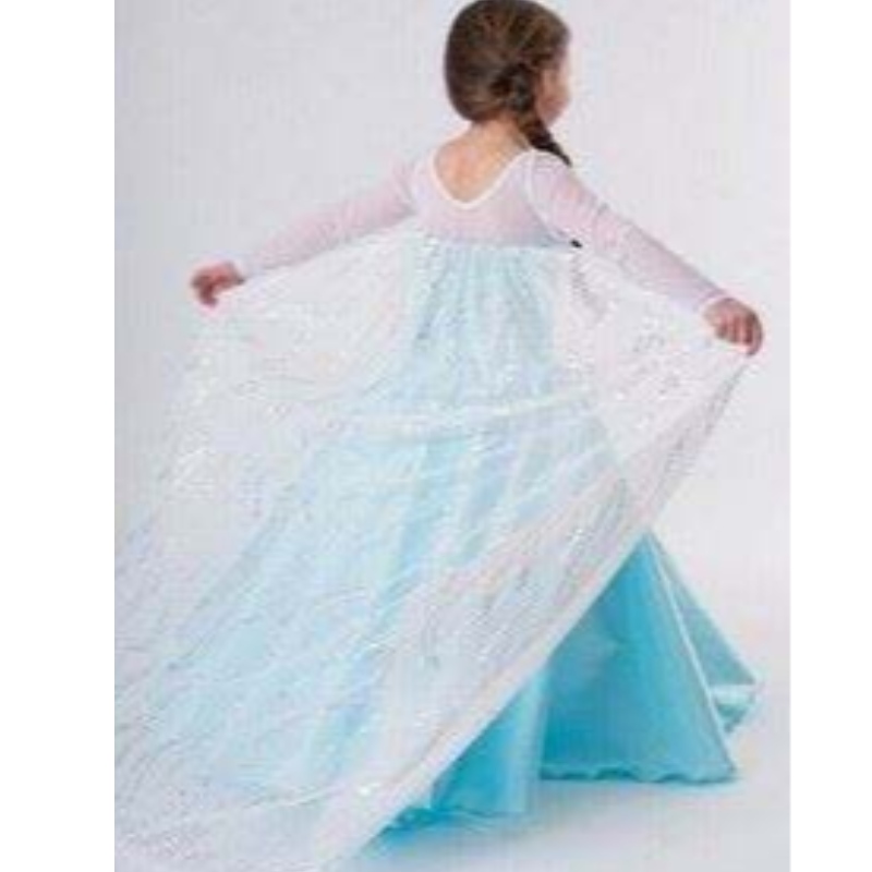 Baige New Snow Robes Girls Robes Accessoires Cosplay Costume Elsa Robe Princess Party Robe