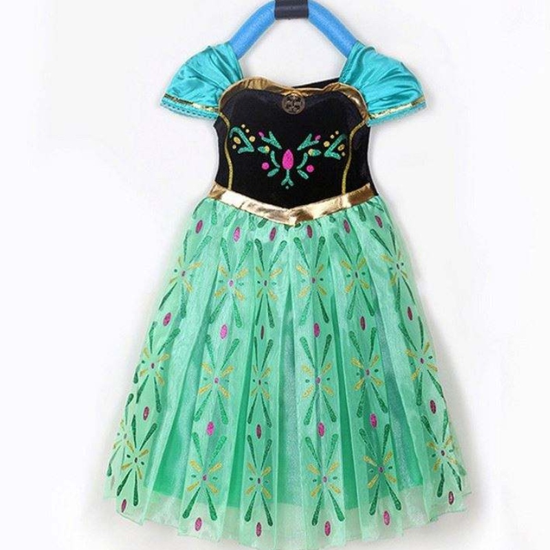 Élégant fille sexy mini-robe Dissy Mini Frock princesse Anna Elsa Party Vêtements Bxlsxb