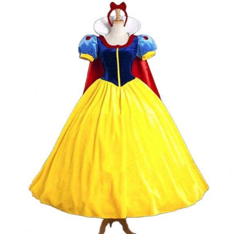 Femmes en gros des femmes adultes Cartonne animée princesseneige blanche costume à vendre blancneige princesse avec agitation