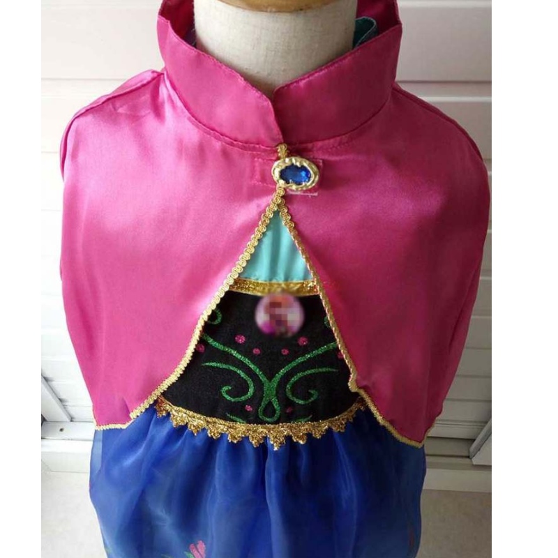 Filles Elsa Anna Dress Cartoon Cosplay Snow Queen Princess Robes Elsa Toddler Children Vêtements Vêtements pour filles