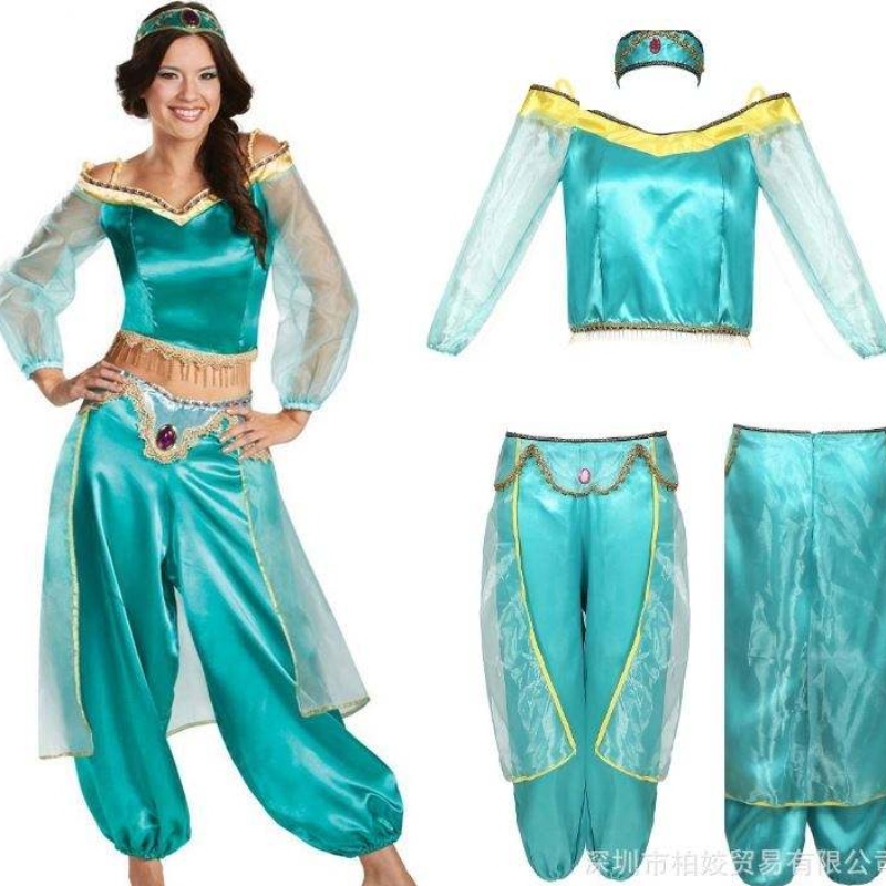 Jasmine Princess Dress Cosplay Cosplay Halloween Costume Cosplay Stage Wear