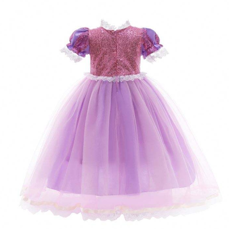 Robe de princesse robe blanche fille fille rapunzel robe