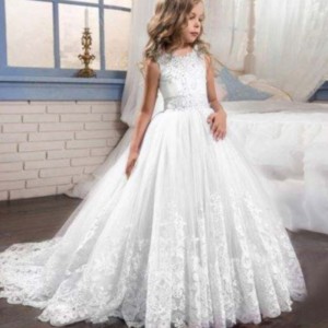 Baige Luxury Luxury Princess Sanvel Sory Robe Enfants en gros de la soirée Boule de bal Costume de promotion d\'anniversaire de fantaisie Costume
