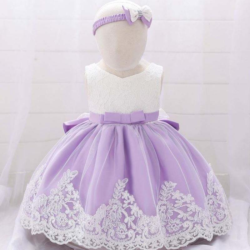 Colombe blanche nouvelle robe populaire pour enfants fleurs d'anniversaire robes de fête pour enfants et filles