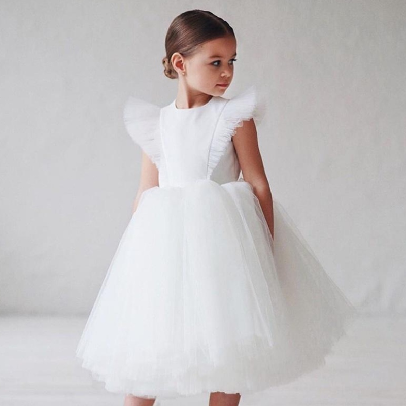 Robe de fille de fleur enfants robes de mariée de demoiselle d'honneur pour enfants