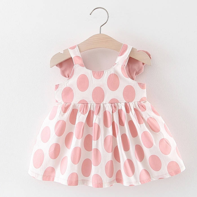 En gros 2pcs de robe de fille bébé ensembles de robes sans manchesnouveau-né vêtements princesse princesse fête imprimé robes de fleur avec chapeau