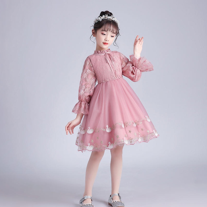 Style européen enfants vêtements fille robe de mariée enfants belle fête d'anniversaire robes tutu pour les fleurs filles robe robe