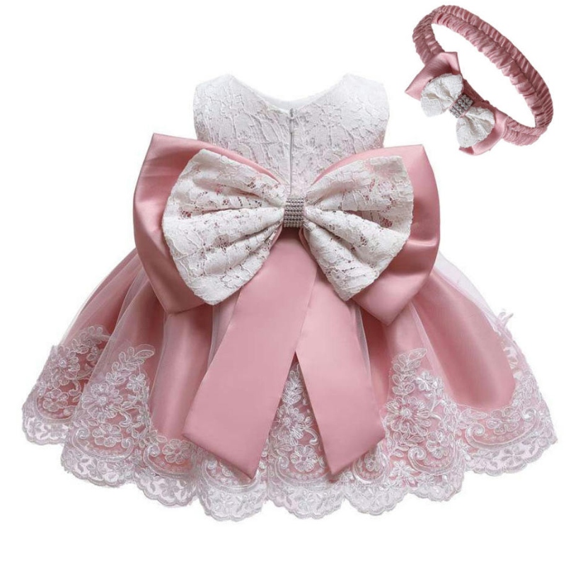 Robe de mariée de robe de bal de bébé fille robe baptême de lacets pour filles 1ère année anniversaire soirée soiréenuptiale carnaval du carnaval pelucheux