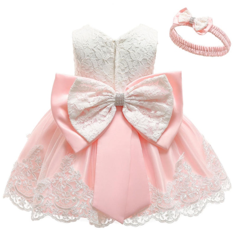 Robe de mariée de robe de bal de bébé fille robe baptême de lacets pour filles 1ère année anniversaire soirée soiréenuptiale carnaval du carnaval pelucheux