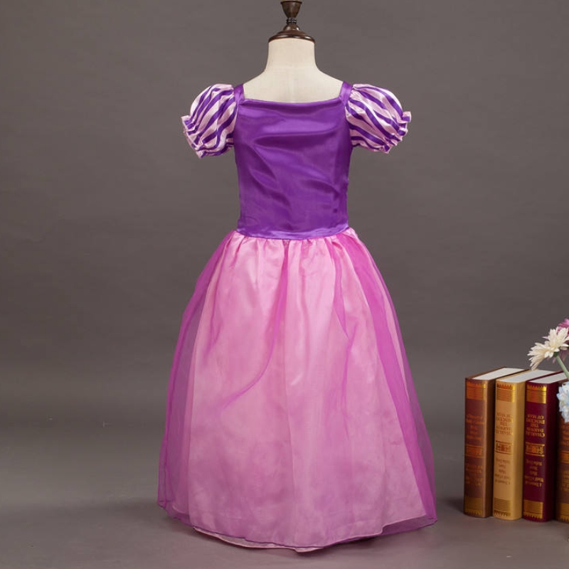 Girls Rapunzel Princess Cosplay Robes Party Gift Mesh Ball Ball Birthday Movie Costume