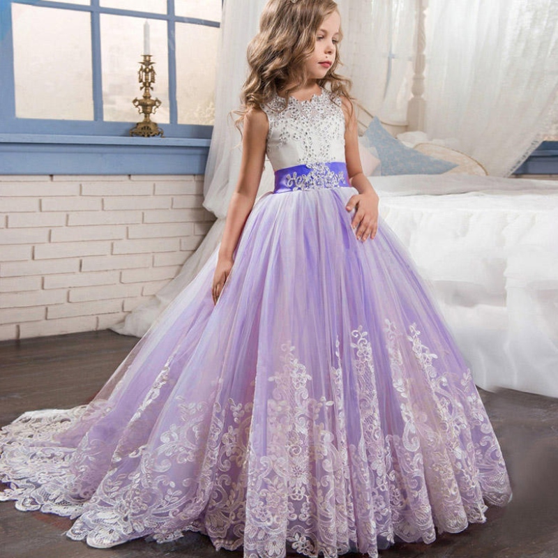 2022 Summer Girls Robe Long Kids Bridesmaid Robes Childre