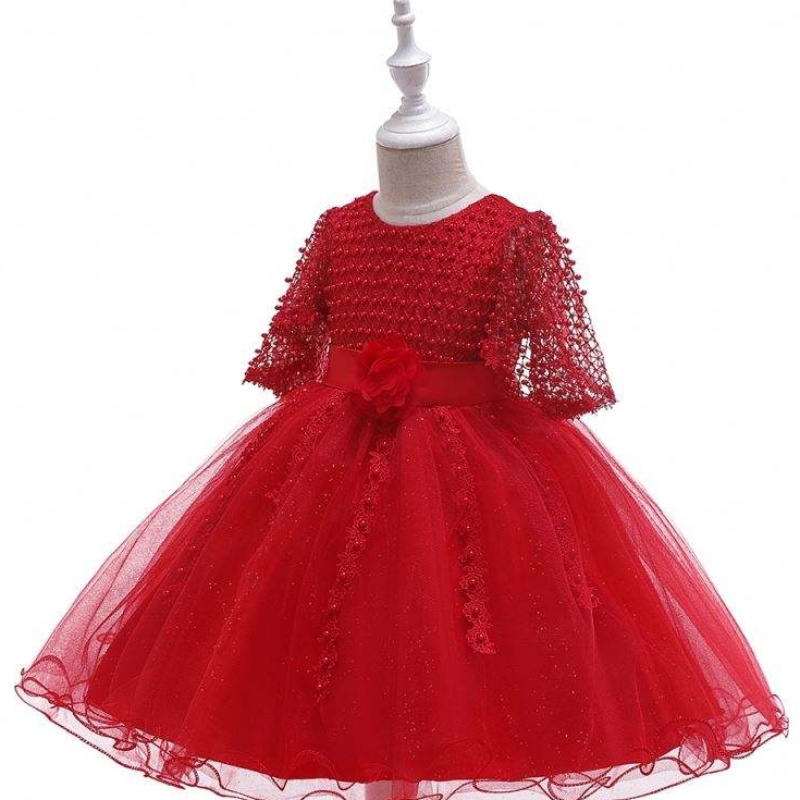 Anniversaire baige mignon belle fête de fête de fête de Noël bébé dentelle fleur enfants boutique l5115