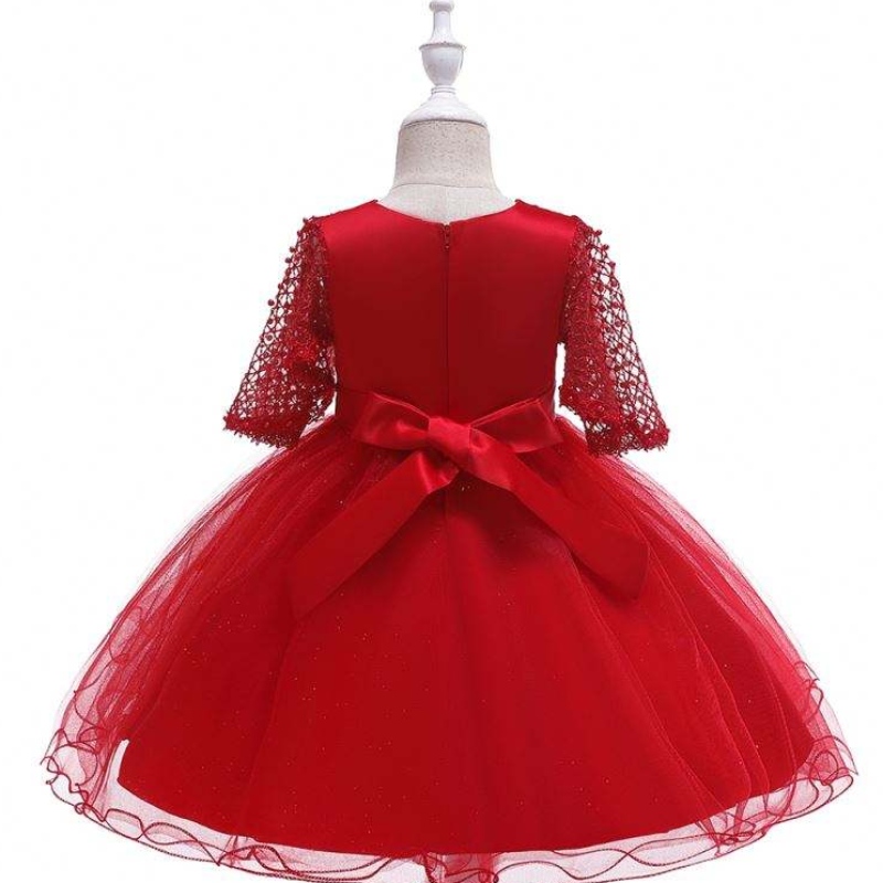 Anniversaire baige mignon belle fête de fête de fête de Noël bébé dentelle fleur enfants boutique l5115