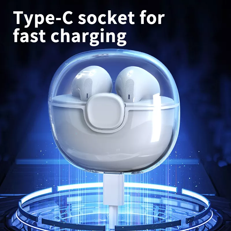 Amazon vendant à chaud F70 TWS Écouteurs sans fil de type C de type C Écoute intra-auriculaire